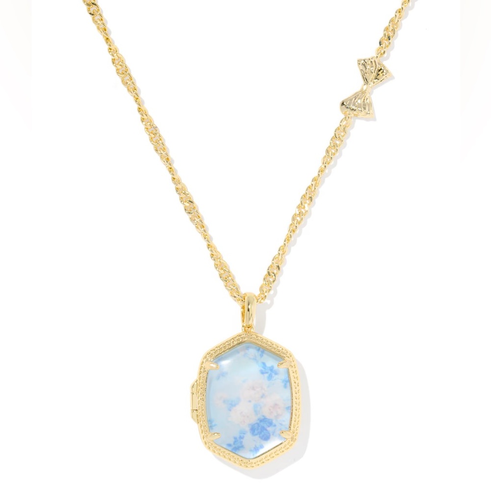 LOVESHACKFANCY Kendra Scott Gold Locket Necklace